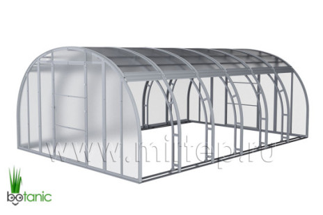 Теплицы со сдвижной крышей — Теплица Ботаник «УНИВЕРСАЛ-4М» с раздвижной системой — фото